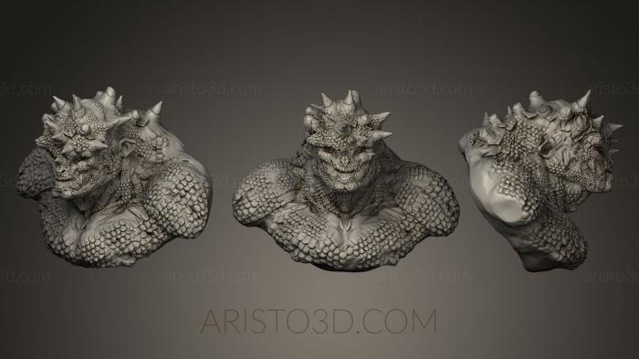 Busts of heroes and monsters (BUSTH_0371) 3D model for CNC machine